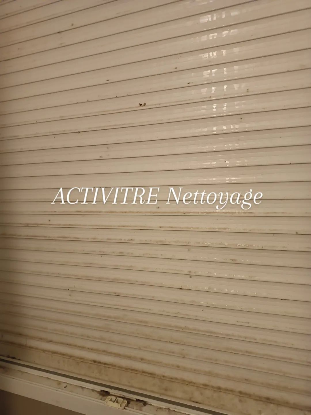 Nettoyage de volets roulants